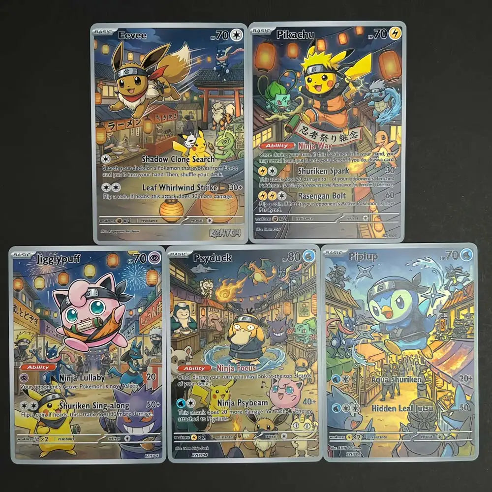 Lantern Festival - Naruto x Pokémon - Fan Art Card Set