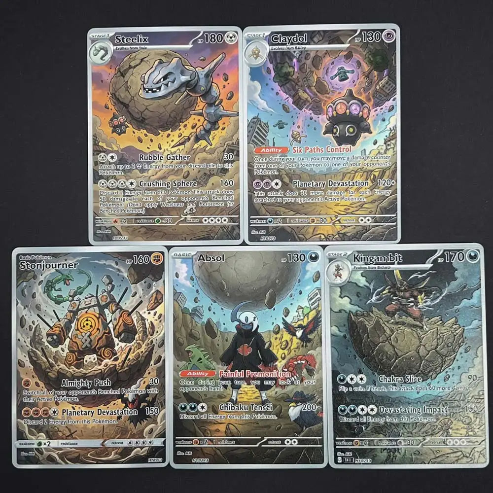 Chibaku Tensei (Planetary Devestation) - Naruto x Pokémon - Fan Art Card Set