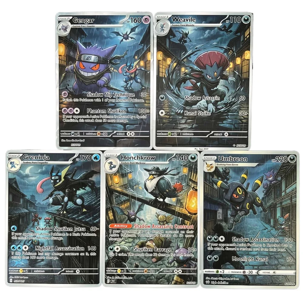 Shadow Assassins - Naruto x Pokémon - Fan Art Card Set