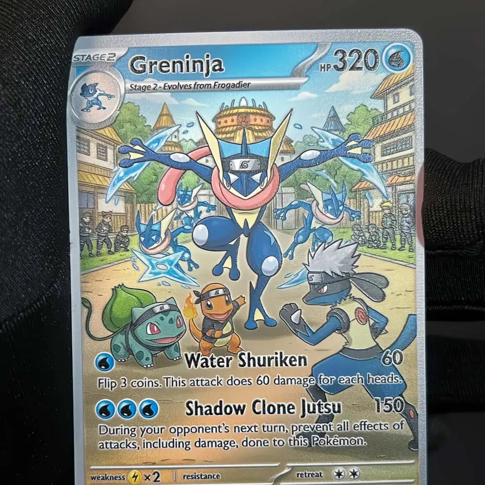 Shadow Clone Jutsu - Naruto x Pokémon - Fan Art Card Set
