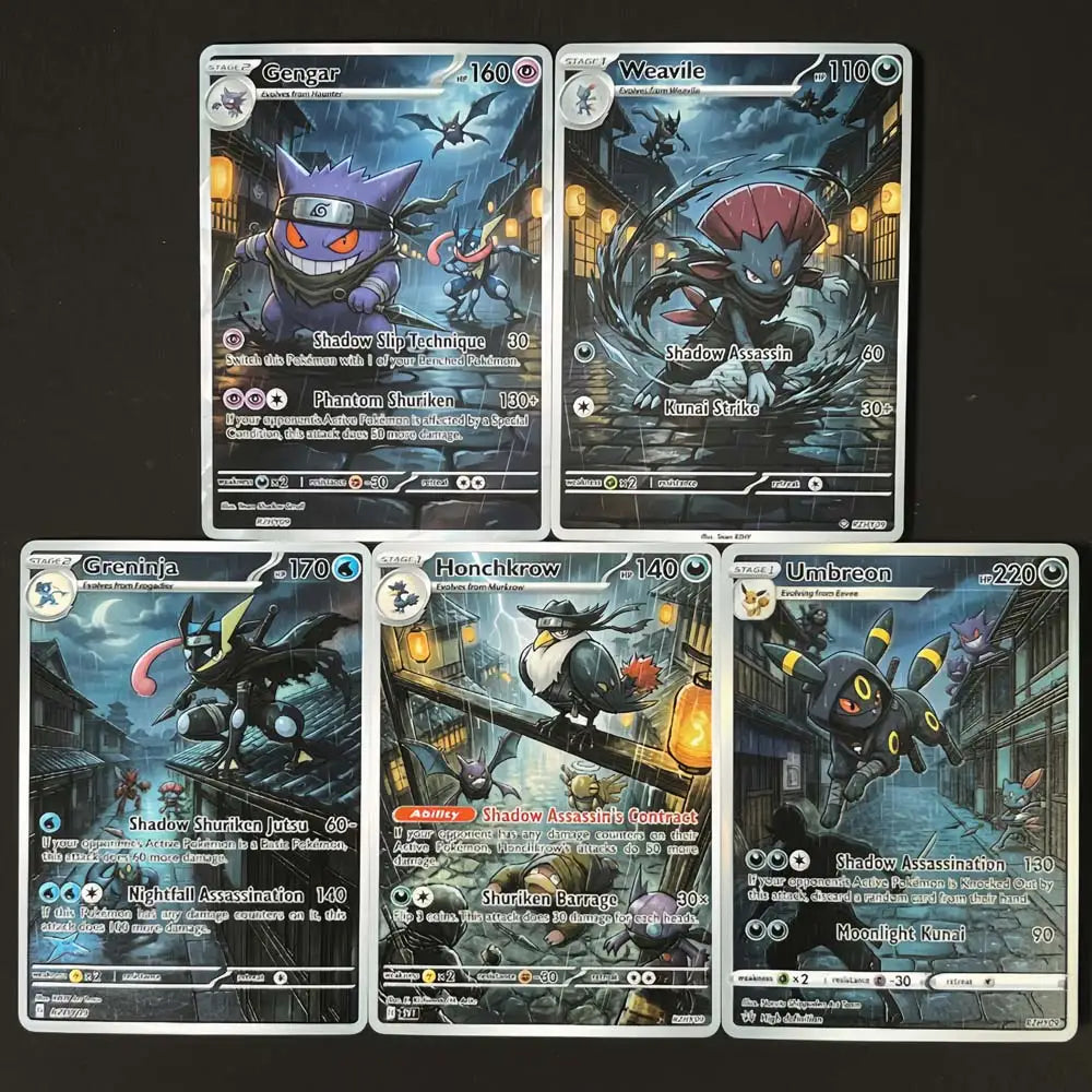 Shadow Assassins - Naruto x Pokémon - Fan Art Card Set