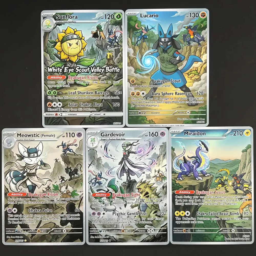 Scout Valley - Naruto x Pokémon - Fan Art Card Set