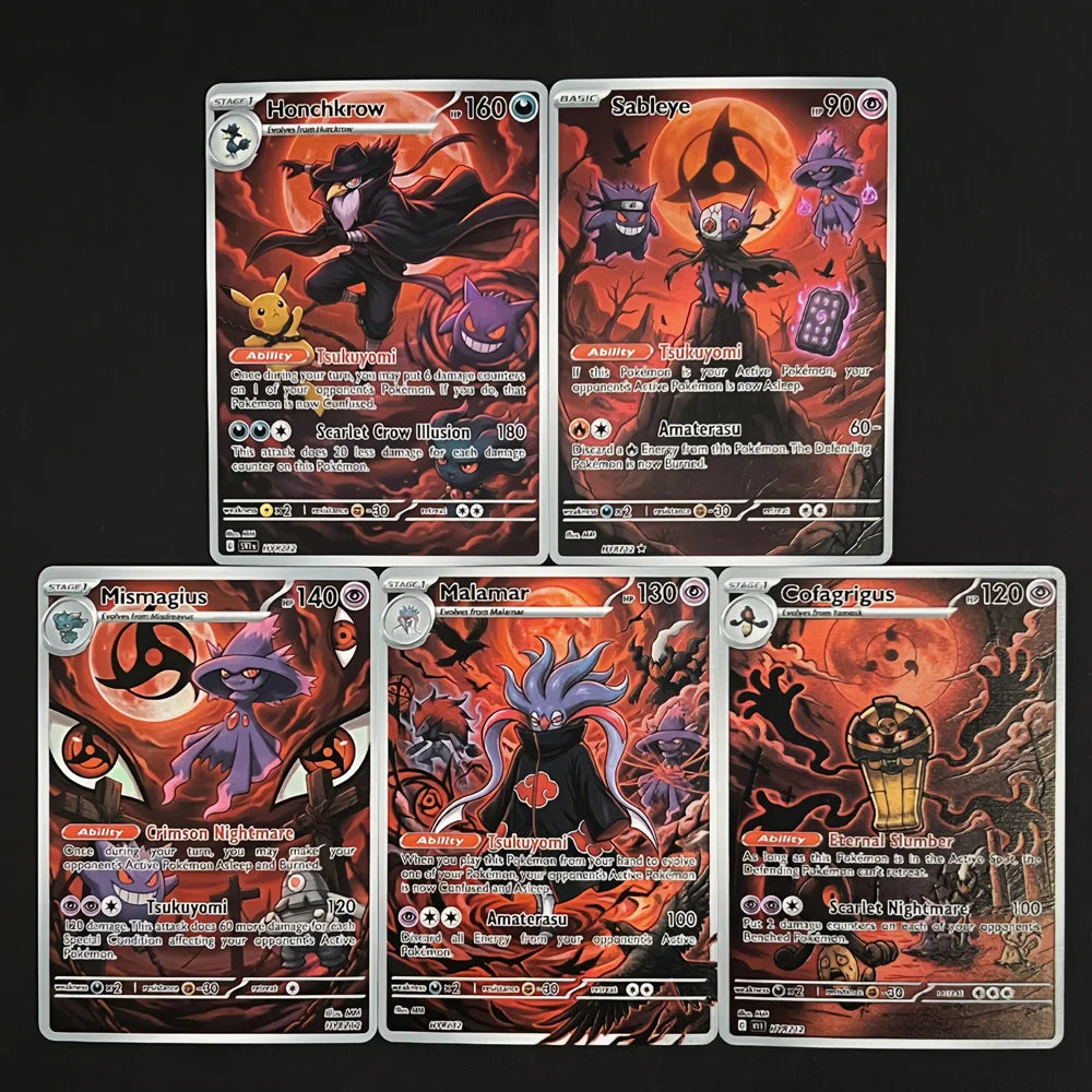Infinite Tsukuyomi - Naruto x Pokémon - Fan Art Card Set