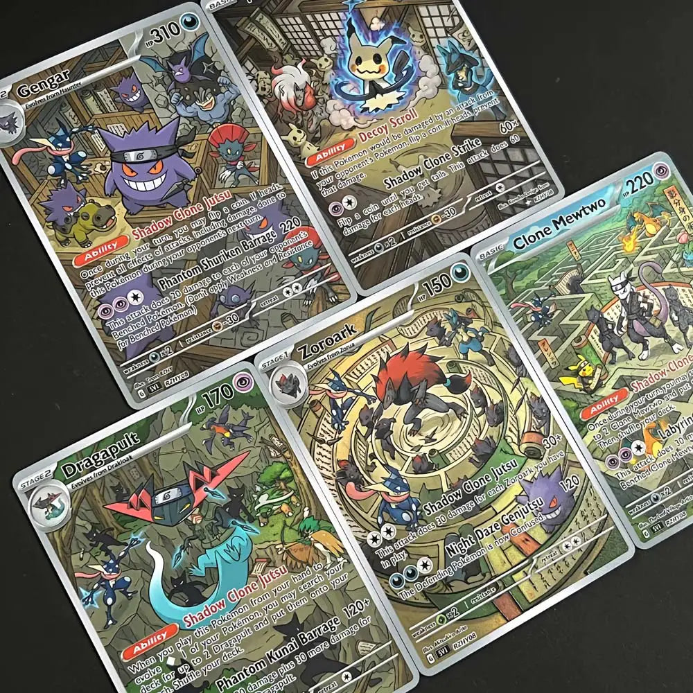Shadow Clone Dojo - Naruto x Pokémon - Fan Art Card Set