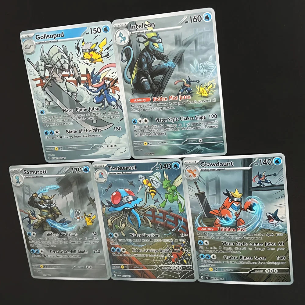 Hidden Mist Bridge - Naruto x Pokémon - Fan Art Card Set