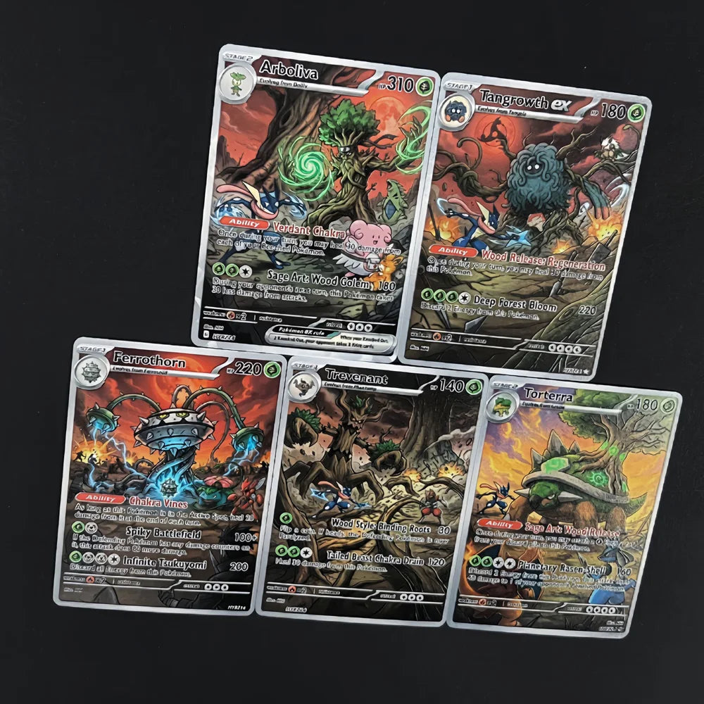 Wood Scroll - Naruto x Pokémon - Fan Art Card Set