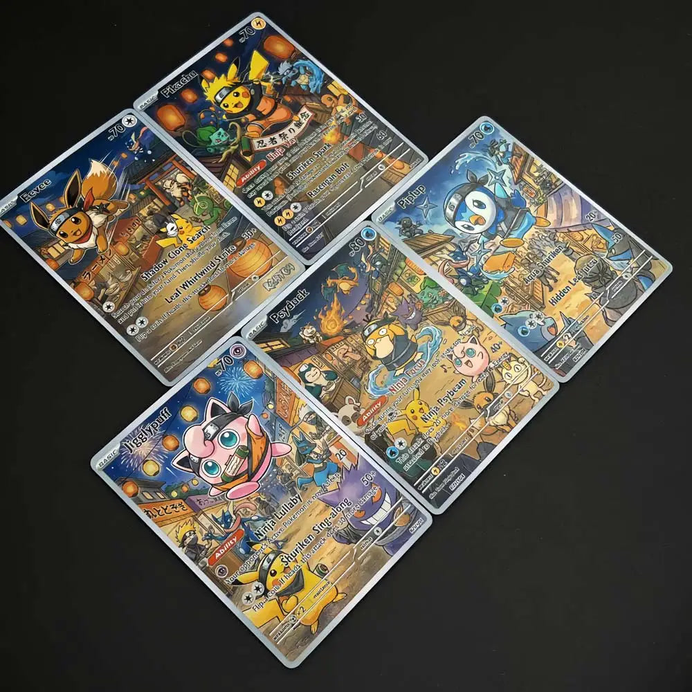 Lantern Festival - Naruto x Pokémon - Fan Art Card Set