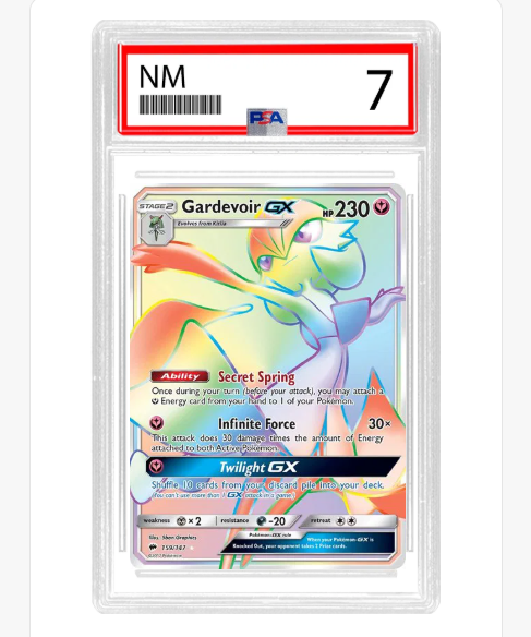 PSA 7 Gardevoir GX (Secret) 159/147 - Burning Shadows - Slab - ENG