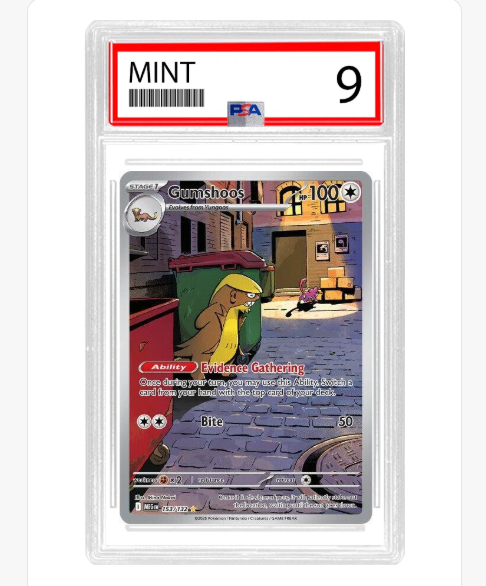 PSA 9 Gumshoos IR 153/132 - Mega Evolution - Slab - ENG