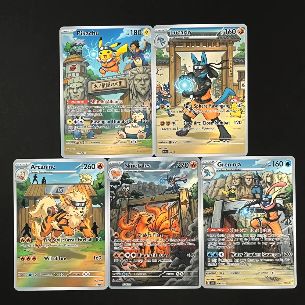 Konoha Gate - Naruto x Pokémon - Fan Art Card Set