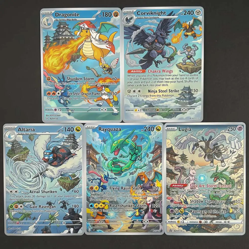 Sky Guardians - Naruto x Pokémon - Fan Art Card Set