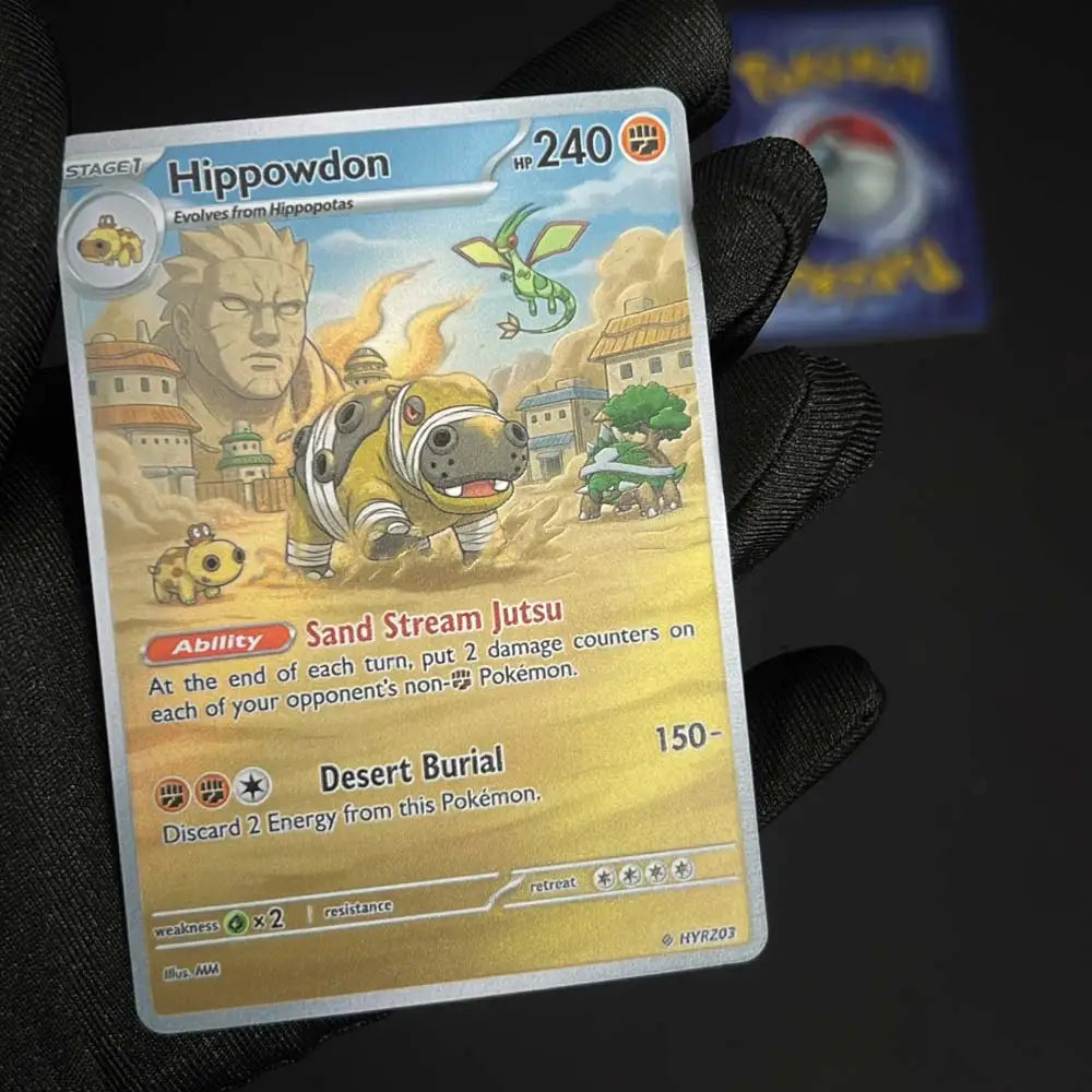 Sunagakure - Sand Village - Naruto x Pokémon - Fan Art Card Set