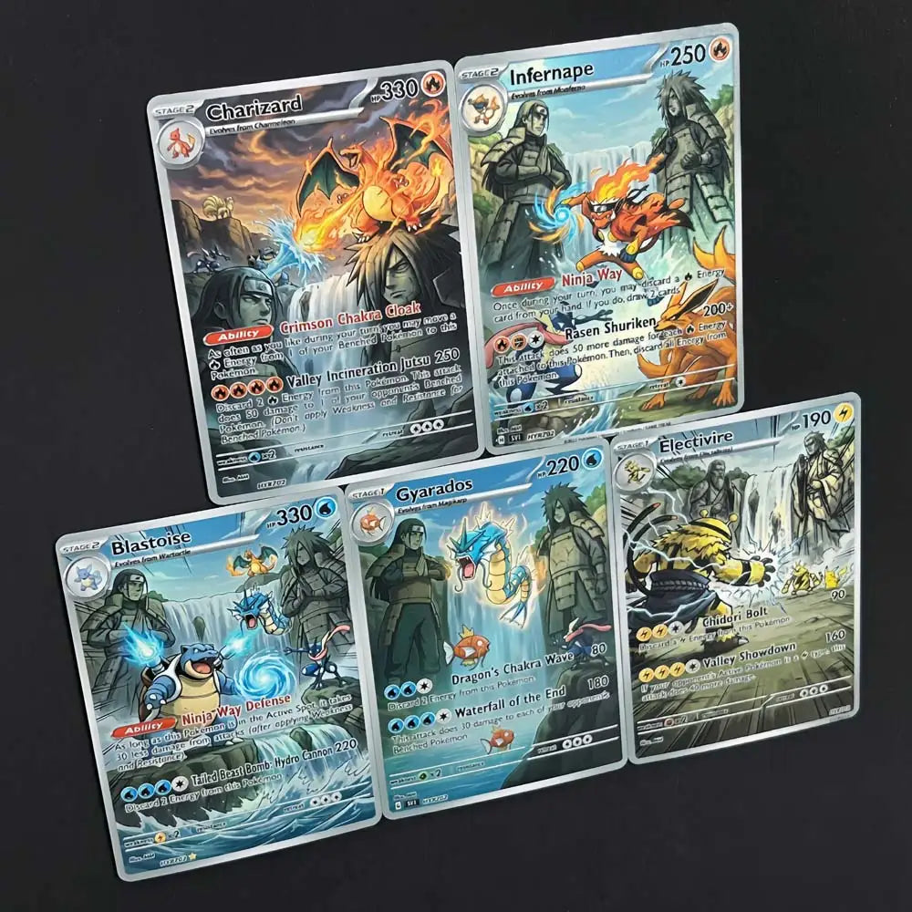 Final Valley - Naruto x Pokémon - Fan Art Card Set