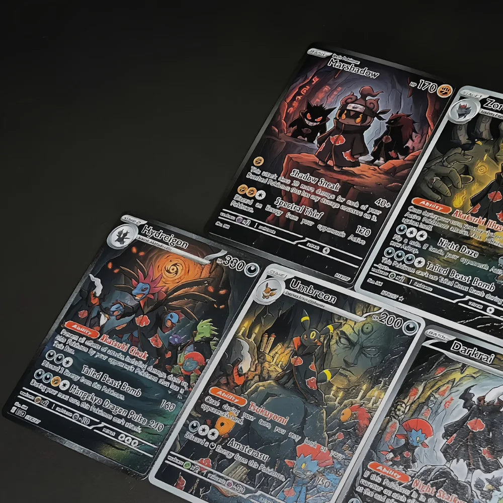 Akatsuki Hideout - Naruto x Pokémon - Fan Art Card Set
