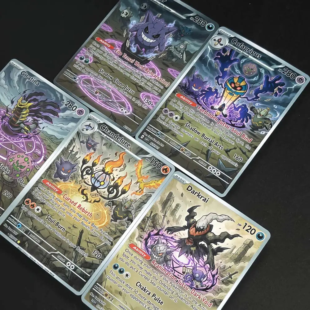 Reanimation Jutsu - Naruto x Pokémon - Fan Art Card Set