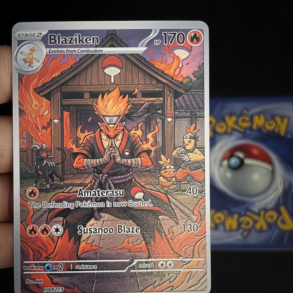 Blazing Dojo - Naruto x Pokémon - Fan Art Card Set