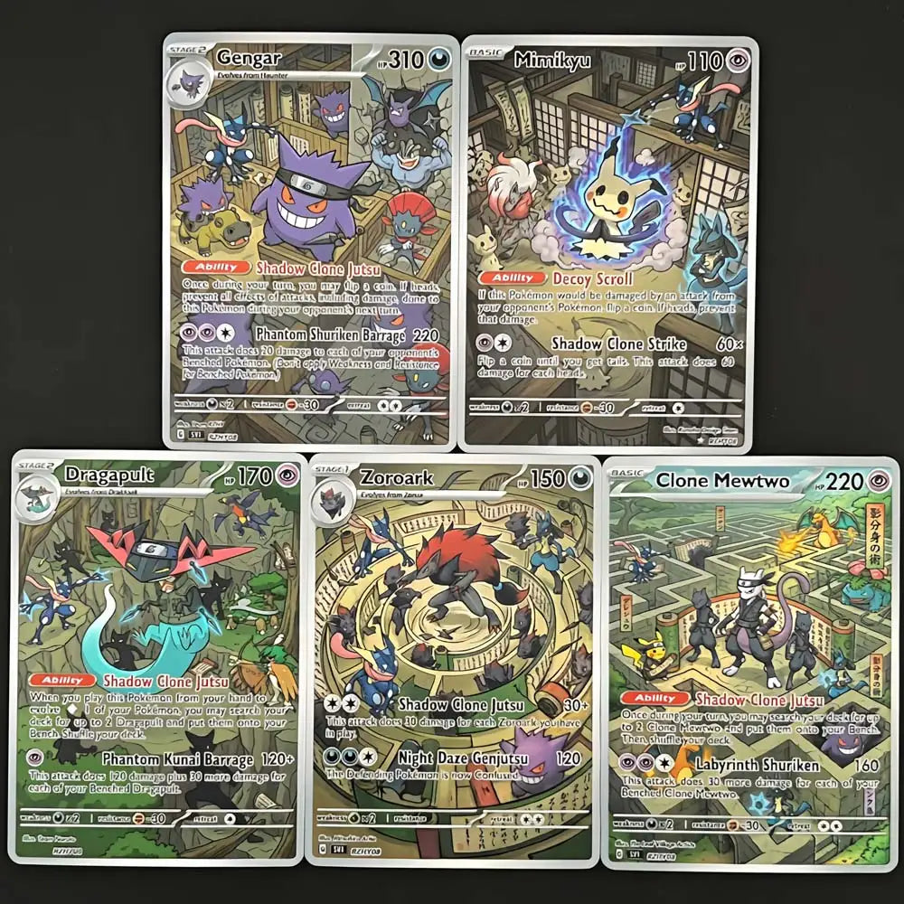 Shadow Clone Dojo - Naruto x Pokémon - Fan Art Card Set