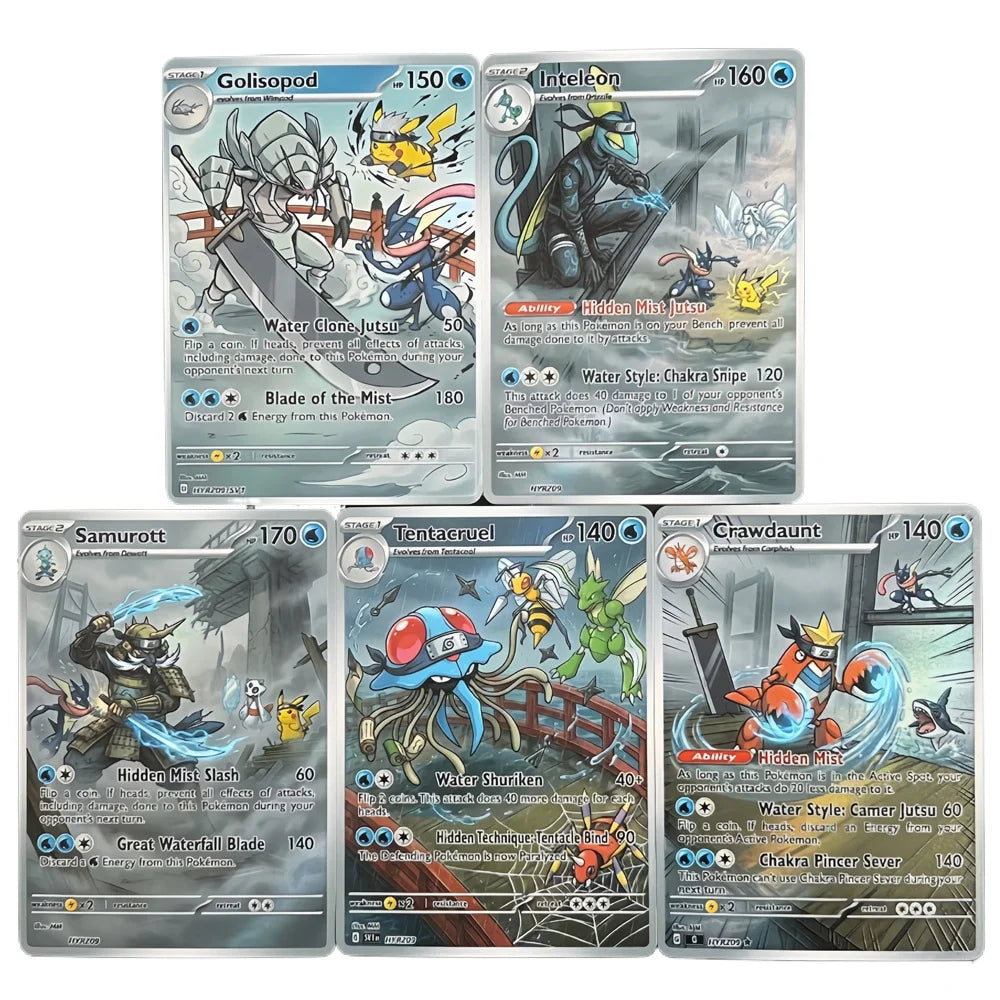 Hidden Mist Bridge - Naruto x Pokémon - Fan Art Card Set