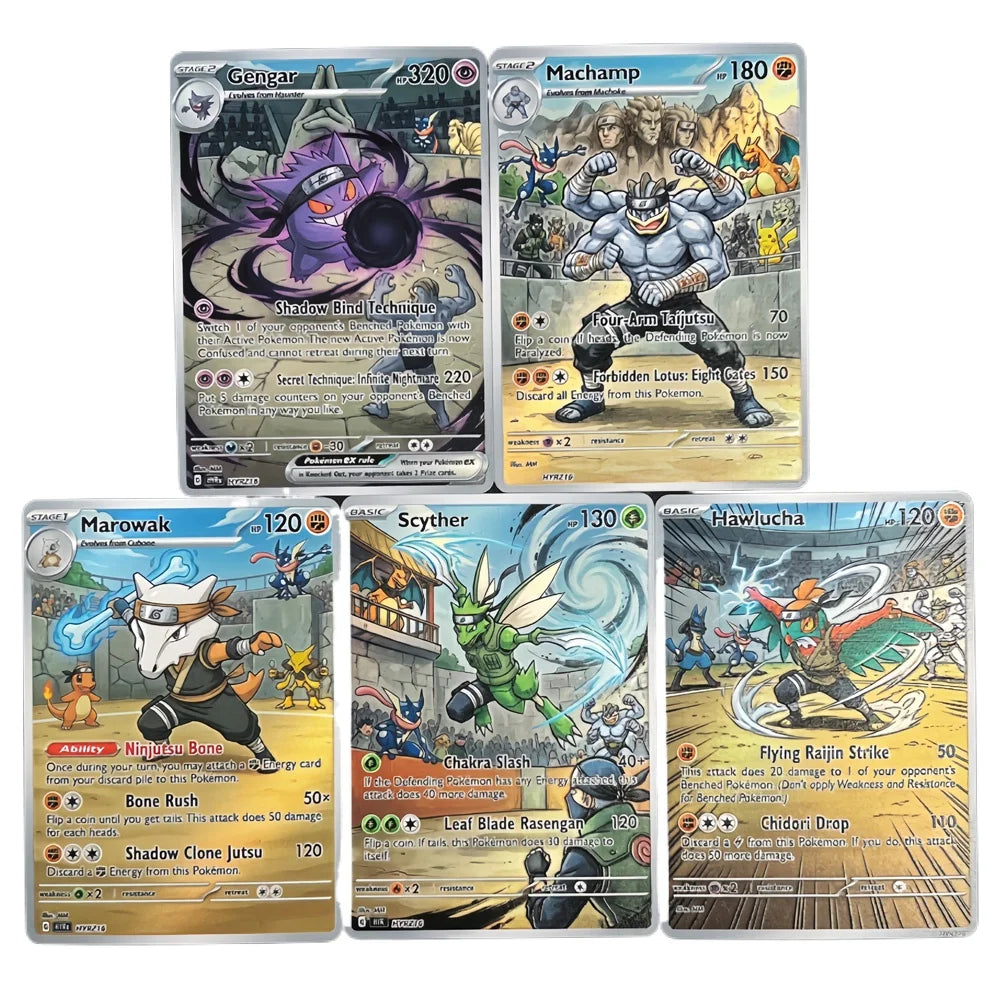 Chunin Exams - Naruto x Pokémon - Fan Art Card Set