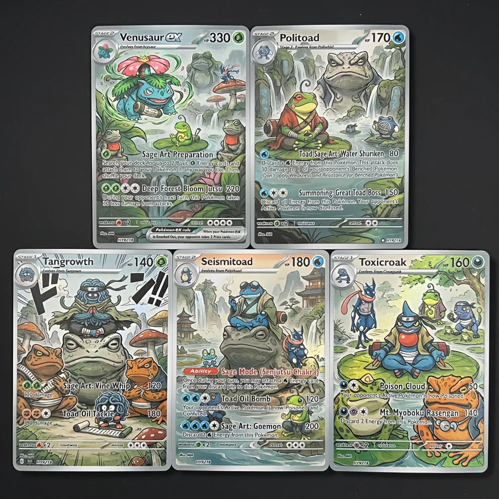 Sage Art - Naruto x Pokémon - Fan Art Card Set