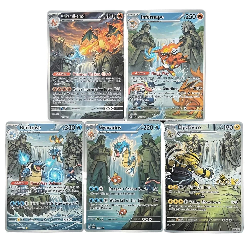 Final Valley - Naruto x Pokémon - Fan Art Card Set