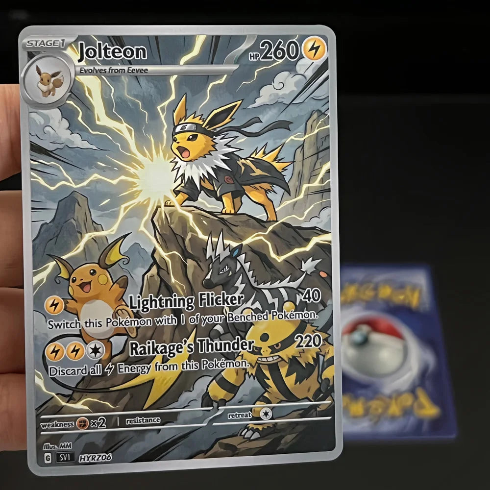 Land of Lightning - Naruto x Pokémon - Fan Art Card Set