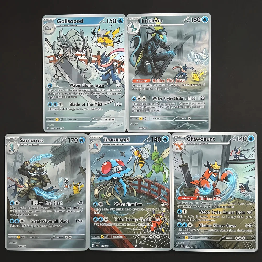 Hidden Mist Bridge - Naruto x Pokémon - Fan Art Card Set