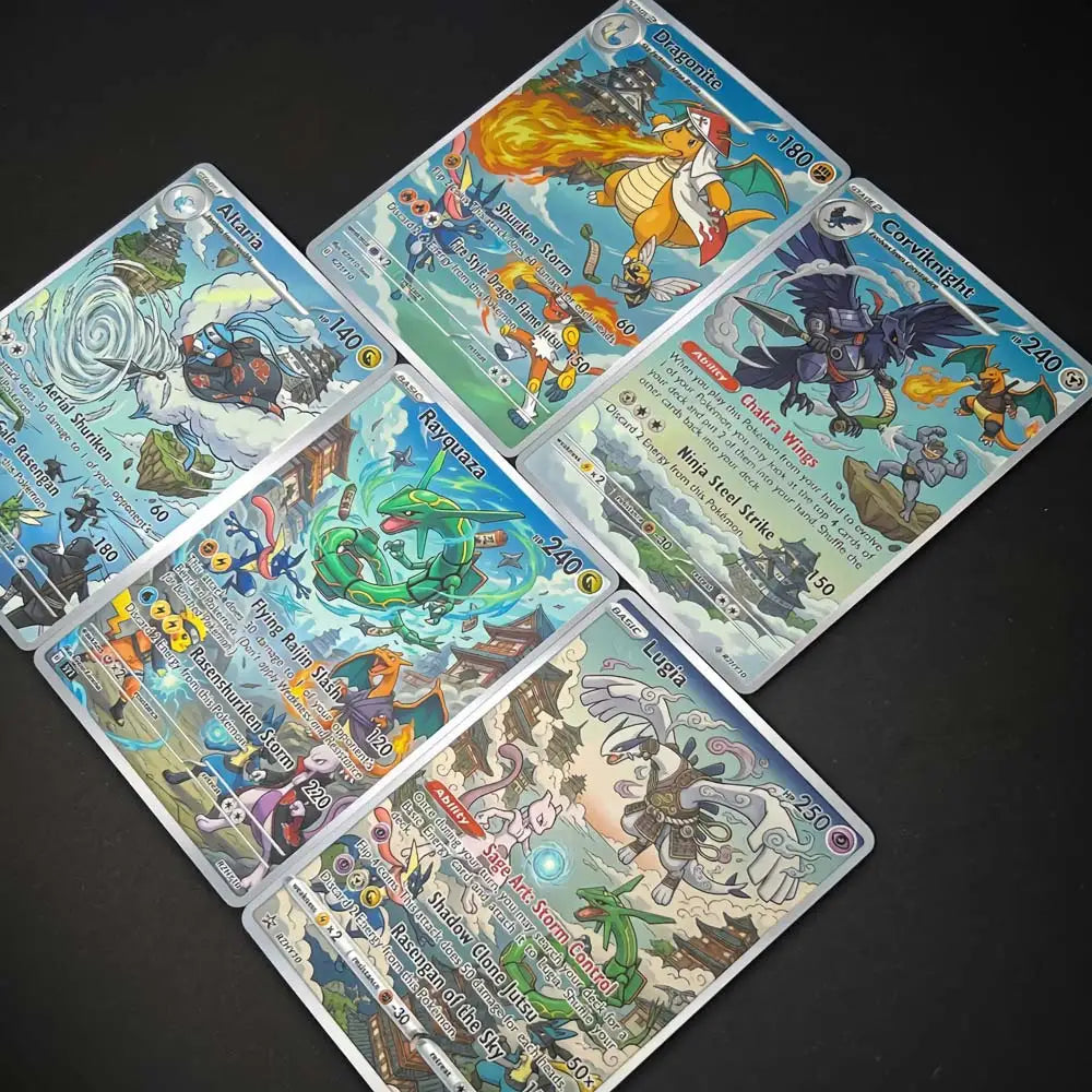 Sky Guardians - Naruto x Pokémon - Fan Art Card Set