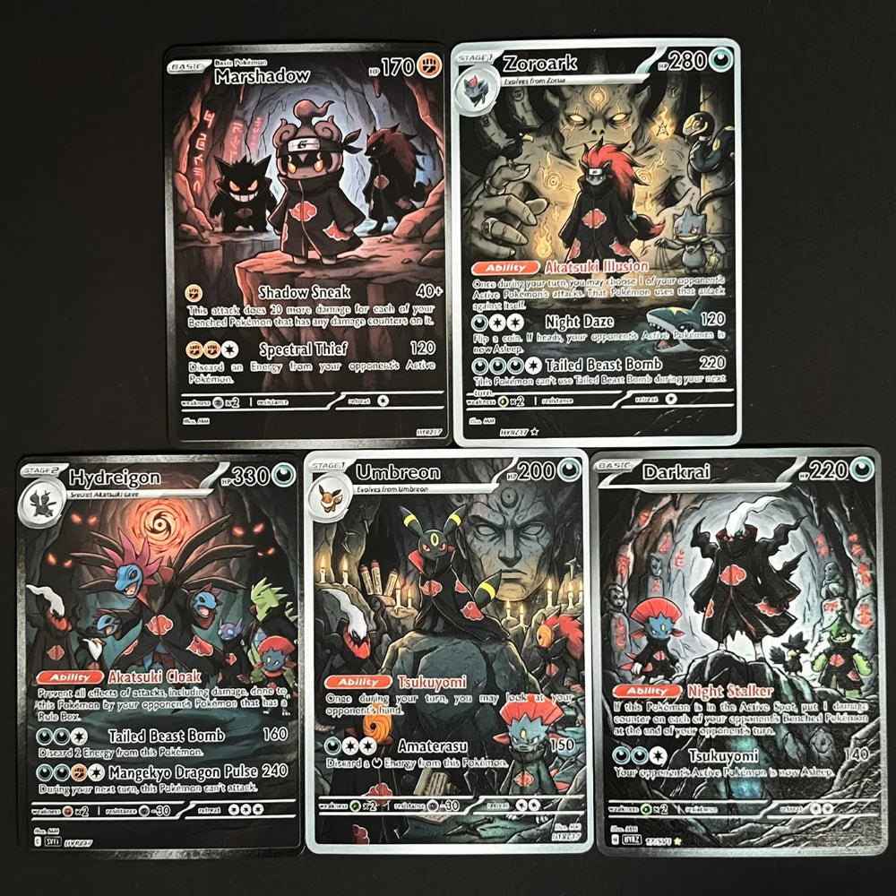 Akatsuki Hideout - Naruto x Pokémon - Fan Art Card Set