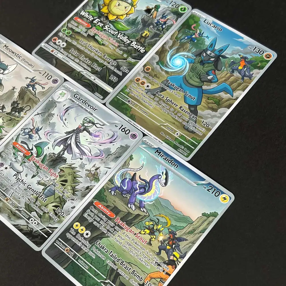 Scout Valley - Naruto x Pokémon - Fan Art Card Set