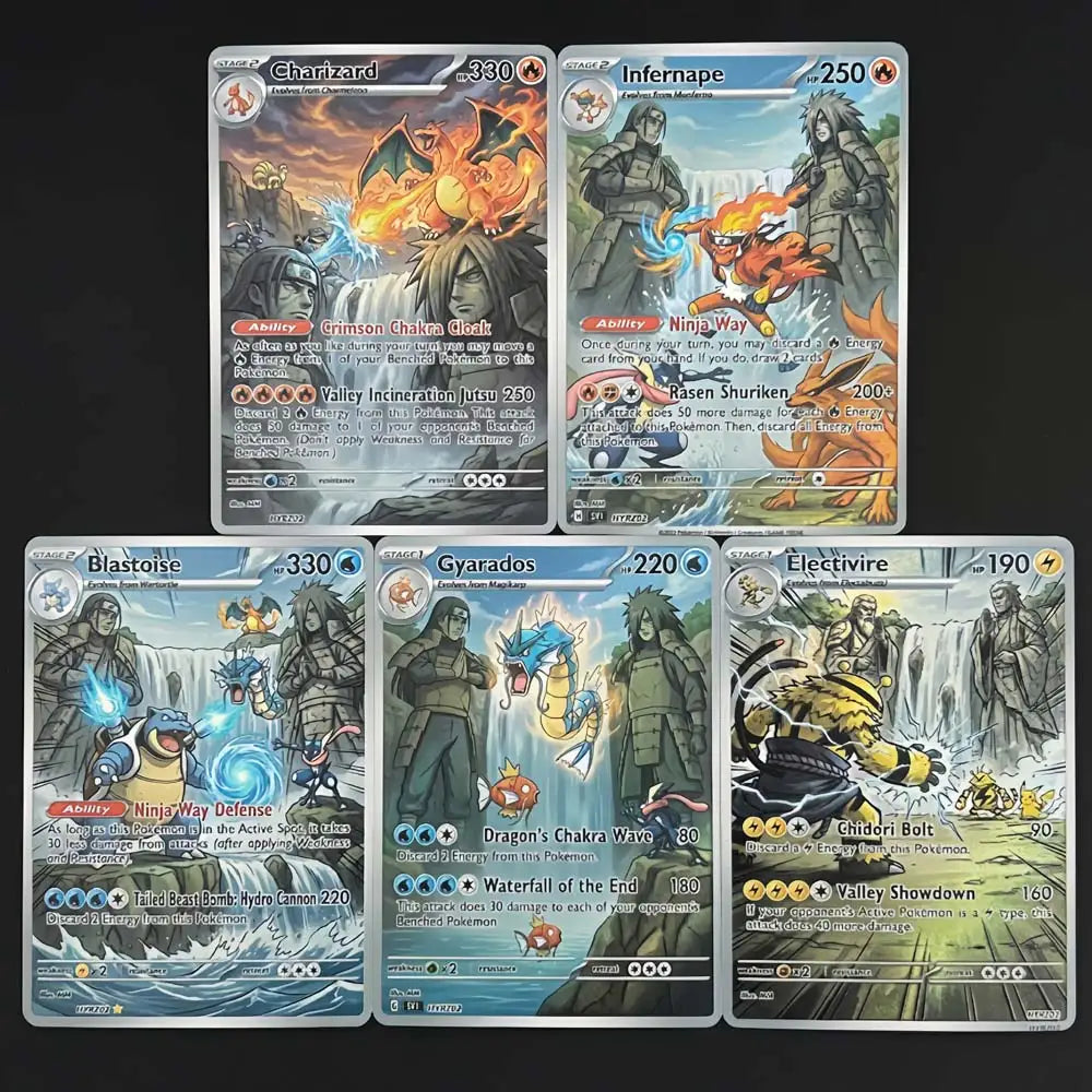Final Valley - Naruto x Pokémon - Fan Art Card Set