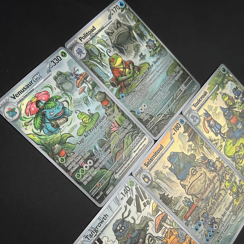 Sage Art - Naruto x Pokémon - Fan Art Card Set