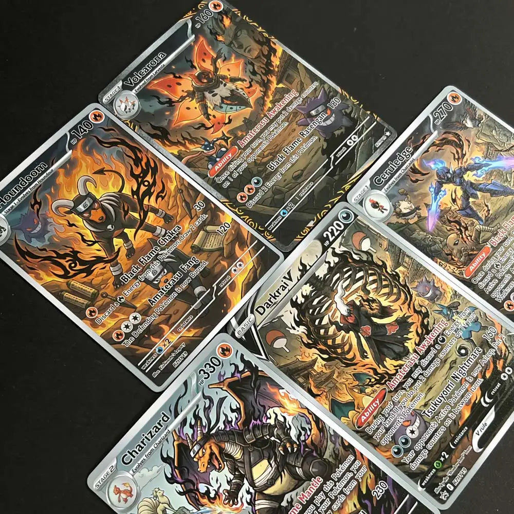 Inferno Awakening - Naruto x Pokémon - Fan Art Card Set