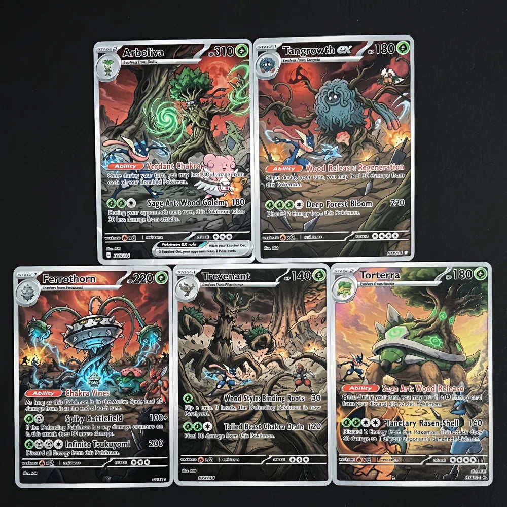 Wood Scroll - Naruto x Pokémon - Fan Art Card Set