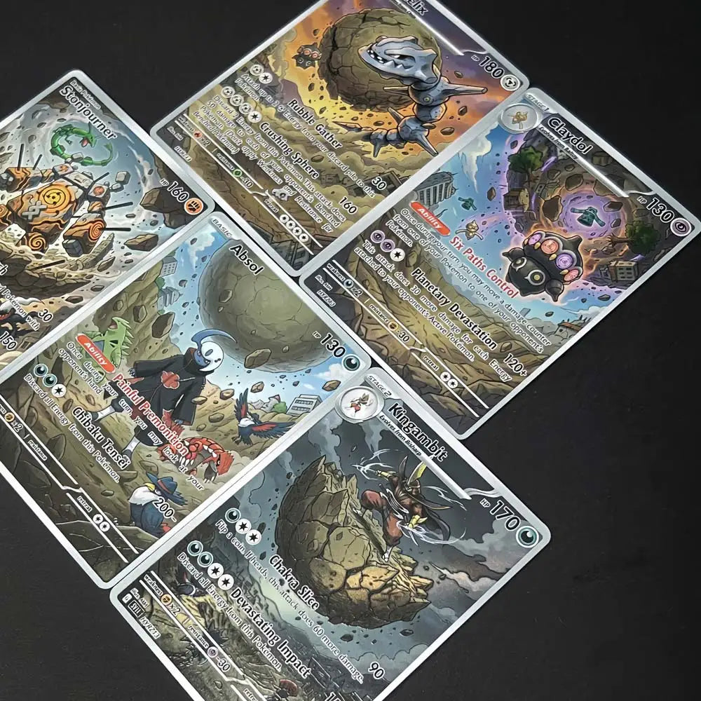 Chibaku Tensei (Planetary Devestation) - Naruto x Pokémon - Fan Art Card Set