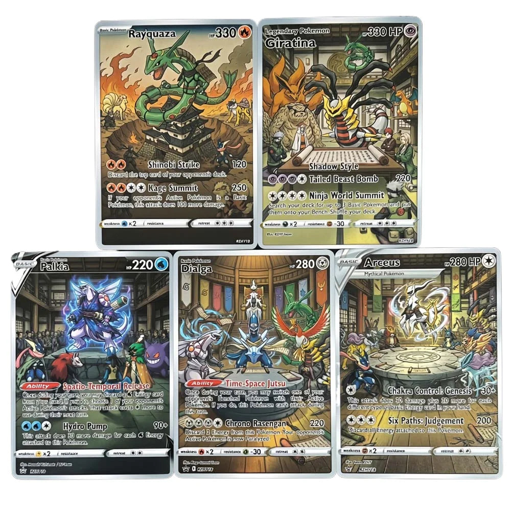 Champion's Dojo - Naruto x Pokémon - Fan Art Card Set