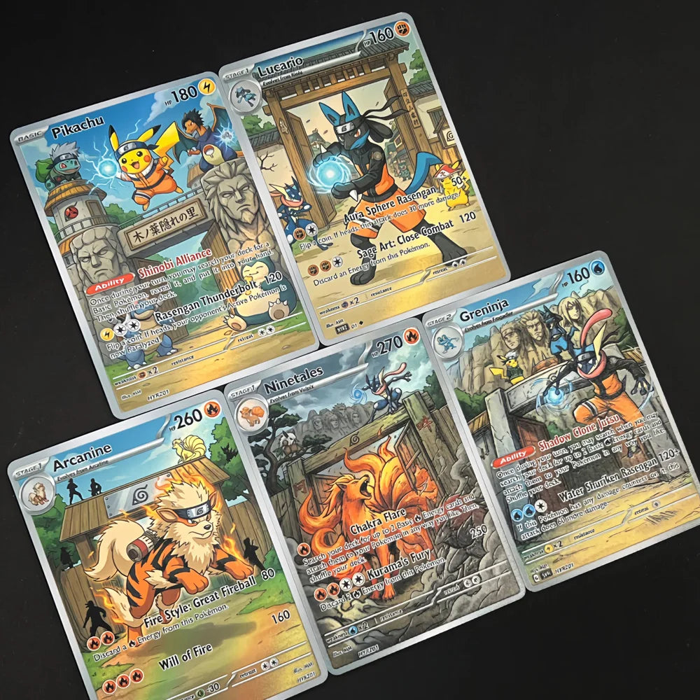 Konoha Gate - Naruto x Pokémon - Fan Art Card Set