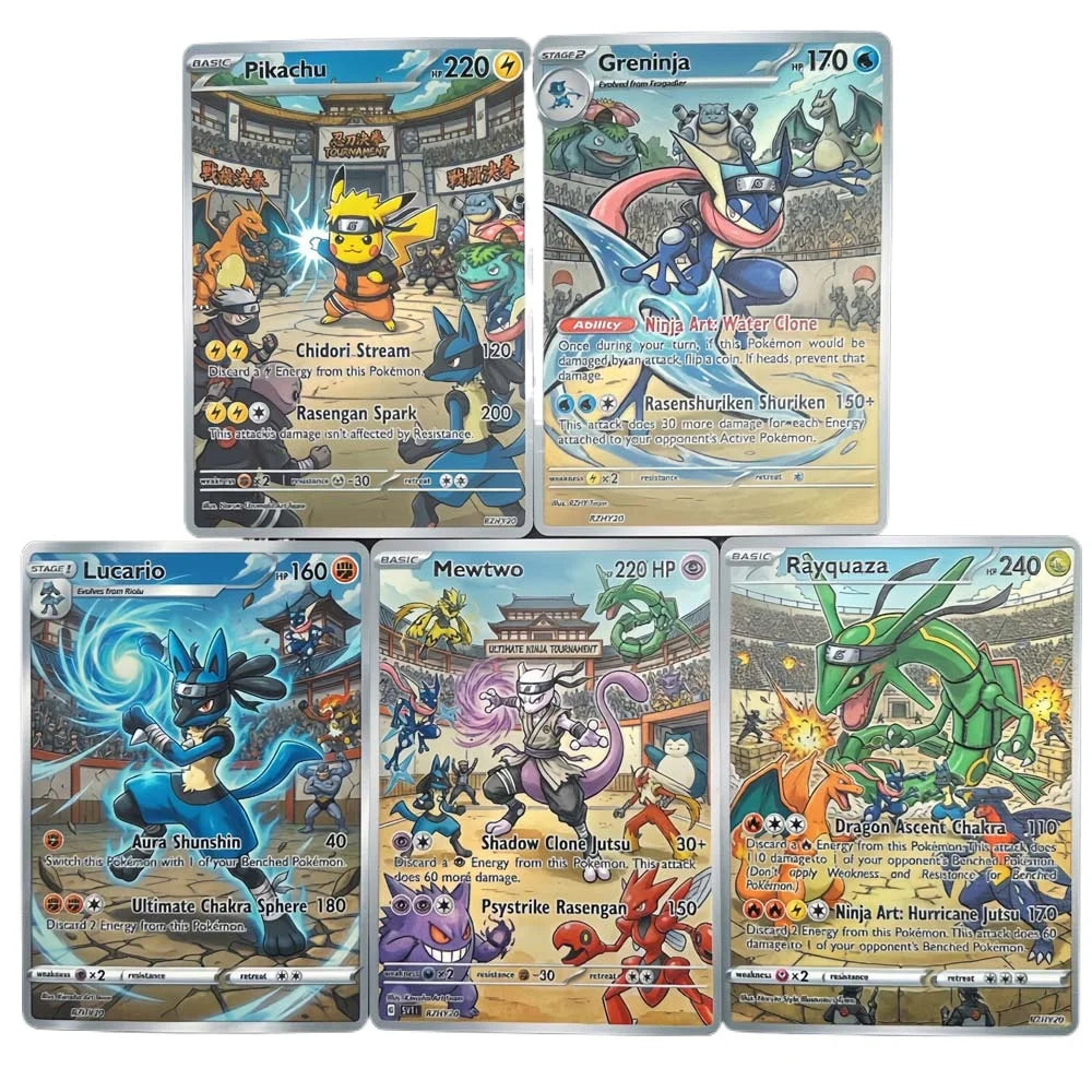 Ultimate Ninja Tournament - Naruto x Pokémon - Fan Art Card Set