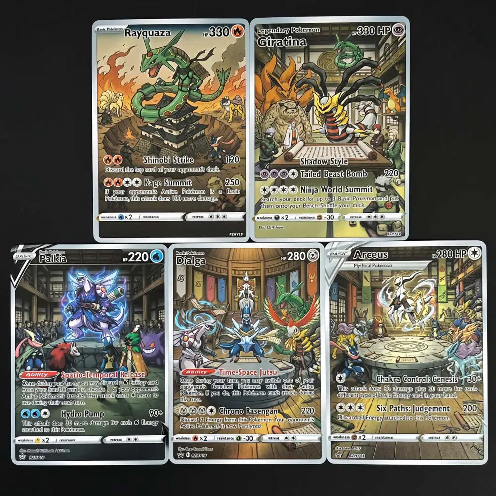 Champion's Dojo - Naruto x Pokémon - Fan Art Card Set