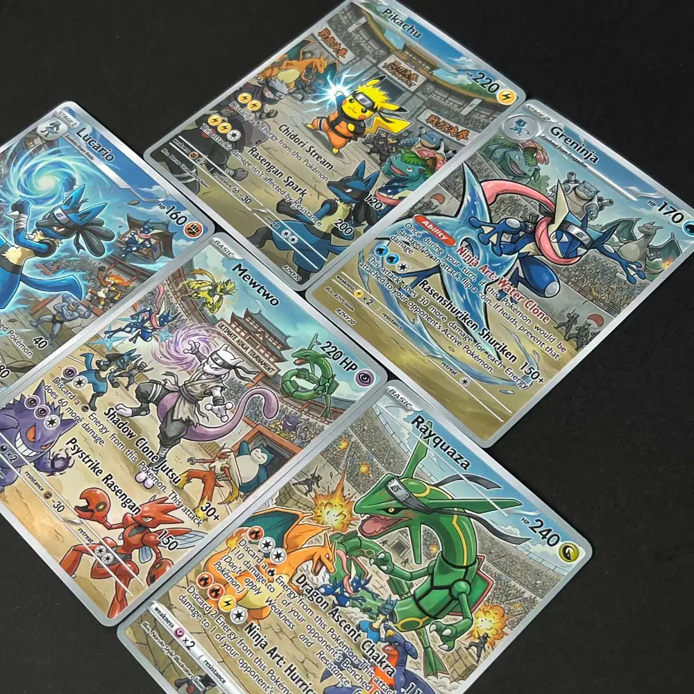 Ultimate Ninja Tournament - Naruto x Pokémon - Fan Art Card Set