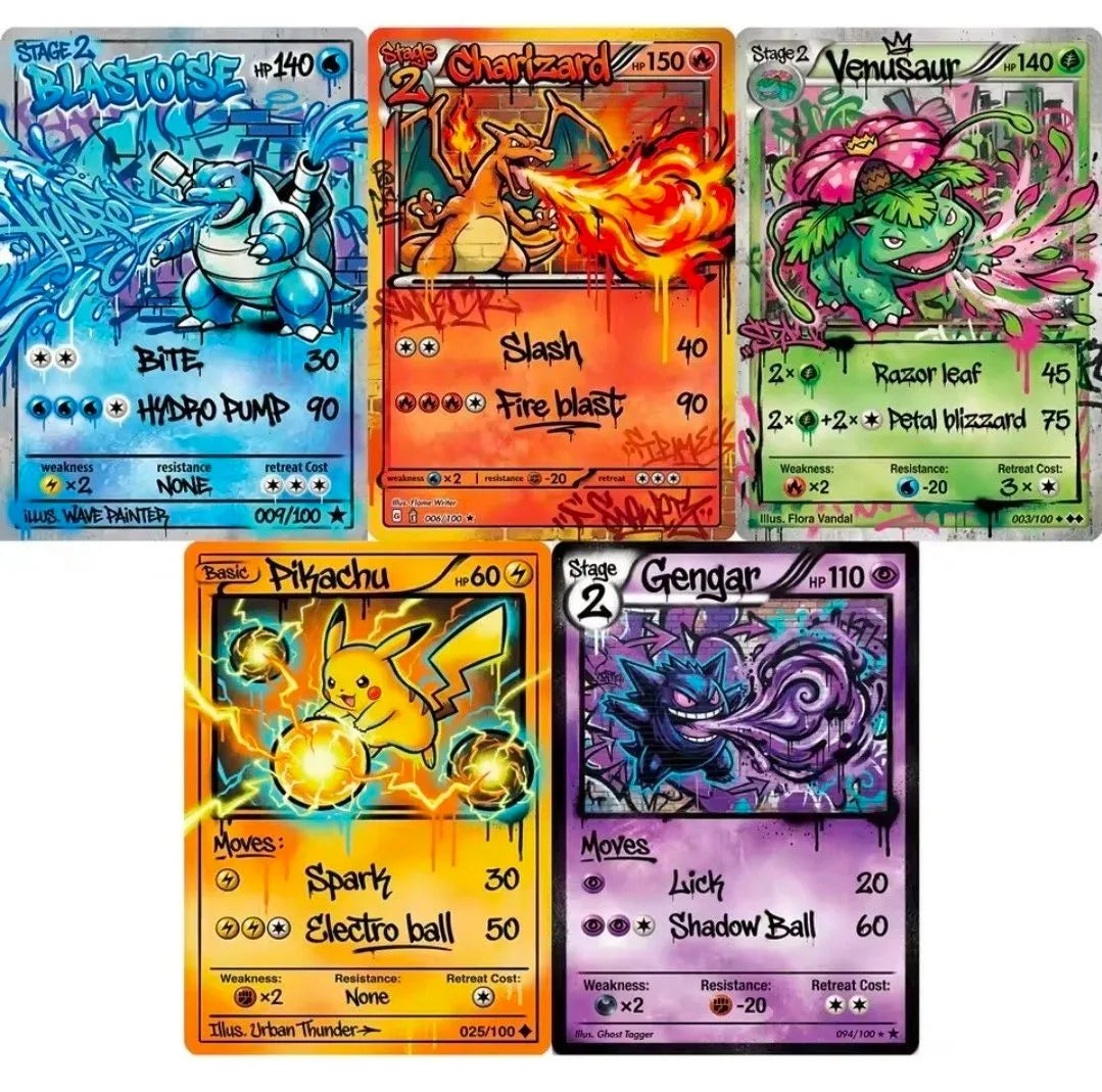 Fan Art Card Set - Pokémon - Brick and Bleed by Vandalized Vintage
