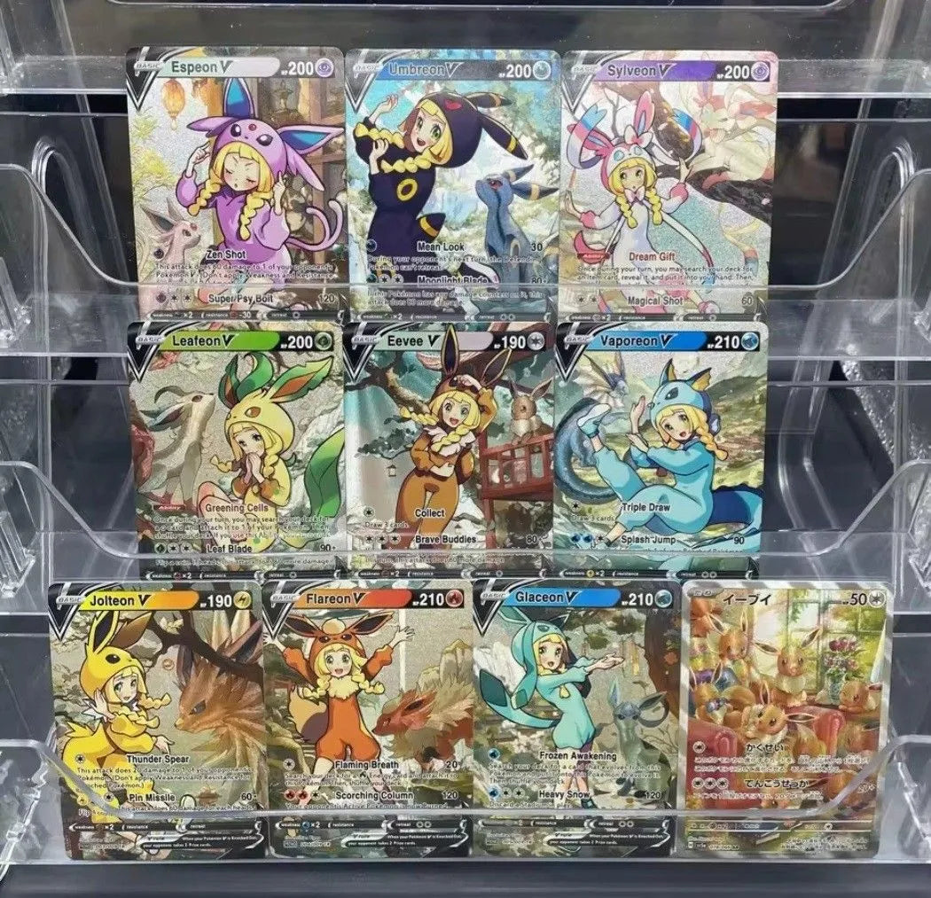 Fan Art Card Set - Pokémon - Eeveelution Waifus