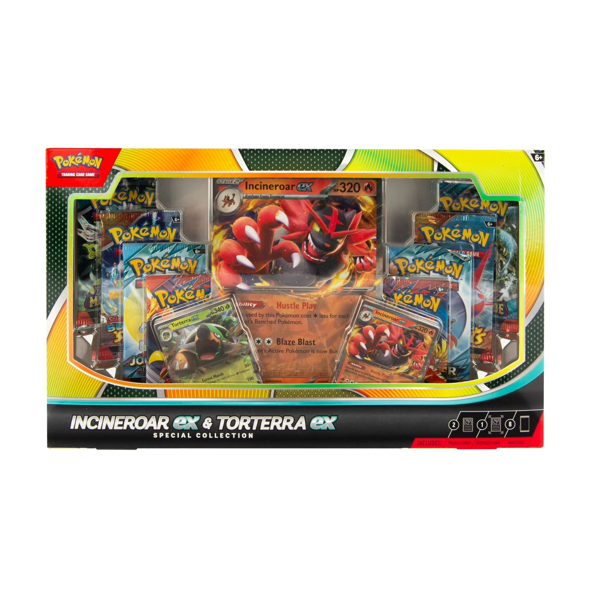 Pokemon TCG: Incineroar and Torterra EX - Special Collection Box