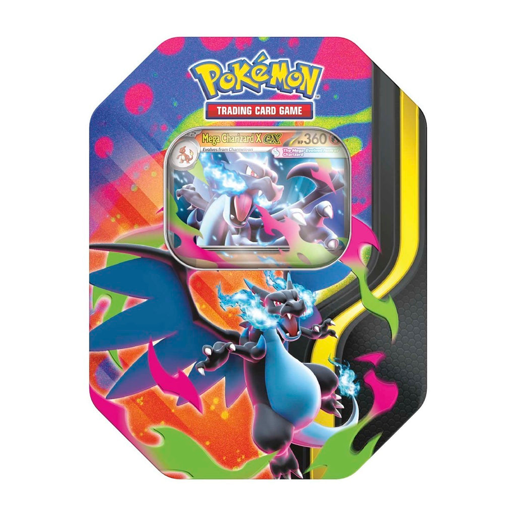Pokémon TCG: Mega Charizard X Tin - 4 Packs