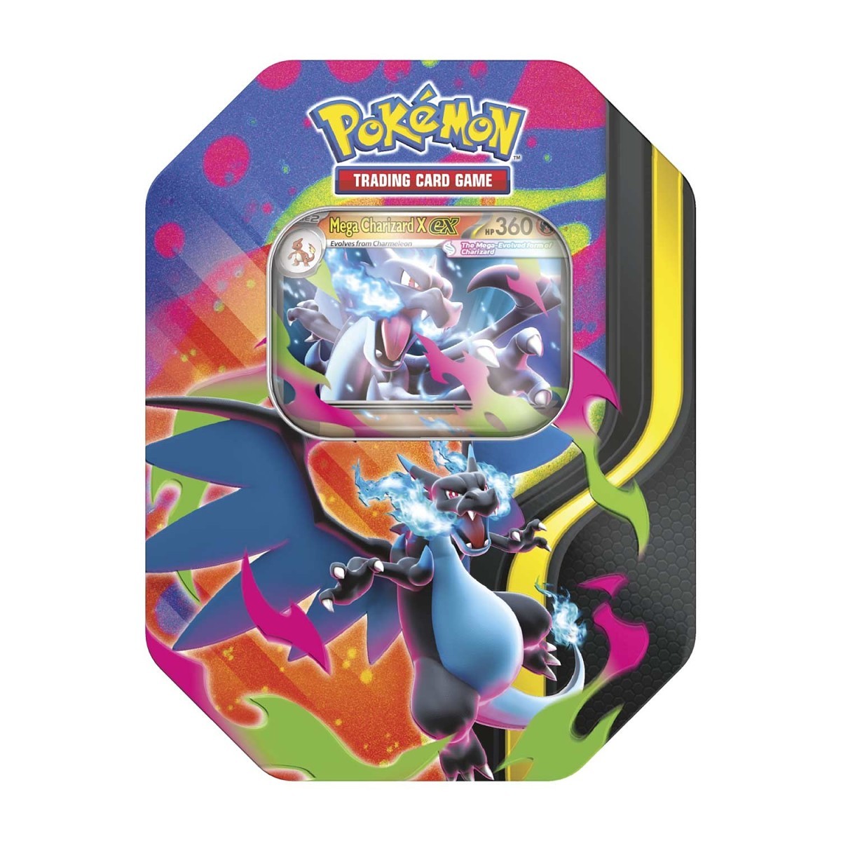 Pokémon TCG: Mega Charizard X Tin - 4 Packs