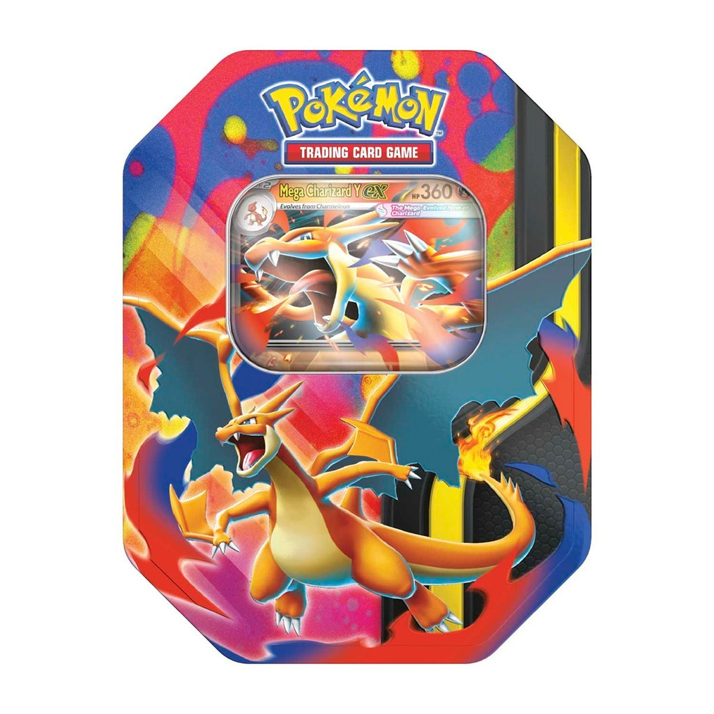 Pokémon TCG: Mega Charizard Y Tin - 4 Packs