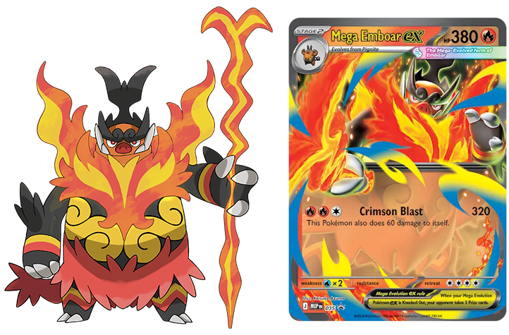 Pokémon TCG: Mega Evolution - Ascended Heroes - Mega Emboar EX Box