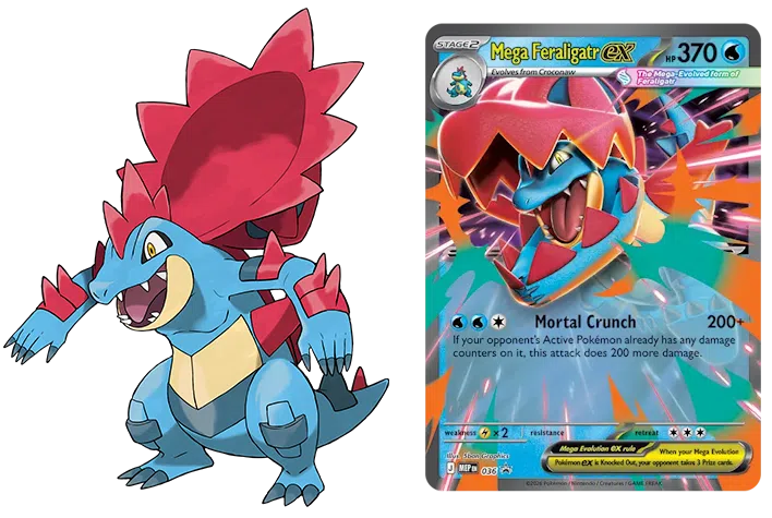 Pokémon TCG: Mega Evolution - Ascended Heroes - Mega Feraligatr EX Box
