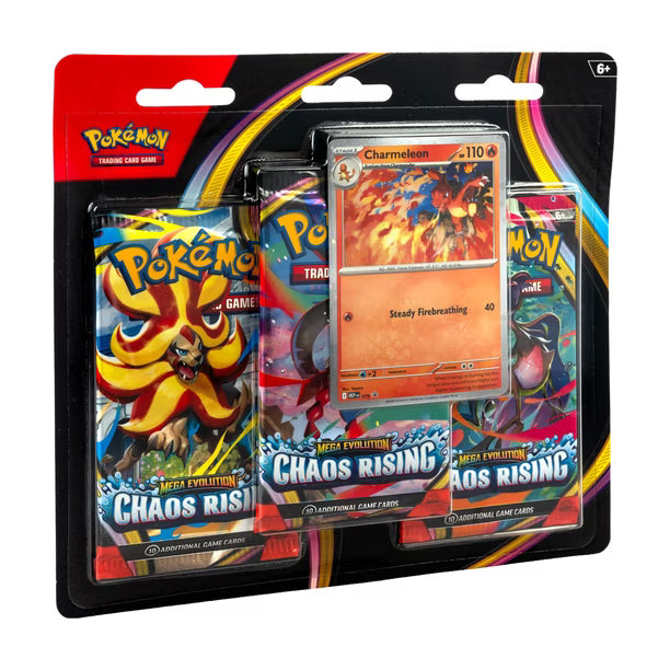 Pokémon TCG: Mega Evolutions - Chaos Rising 3 Pack Blister - Charmander Promo