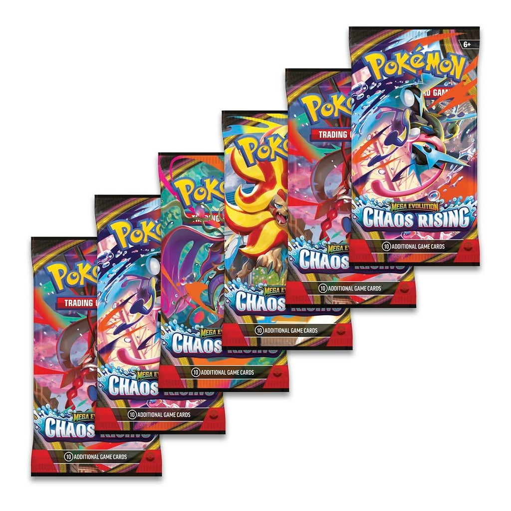 Pokémon TCG: Mega Evolutions - Chaos Rising - Booster Bundle - 6 Packs